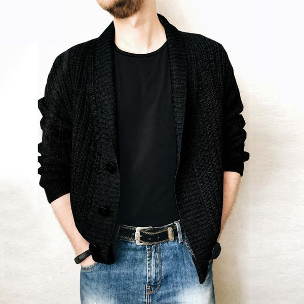 men's sweaters harajuku mens cardigan sweater solid color single-breasted knit fashion winter streetwear coat male, White;black
men's sweaters harajuku mens cardigan sweater solid color single-breasted knit fashion winter streetwear coat male, White;black