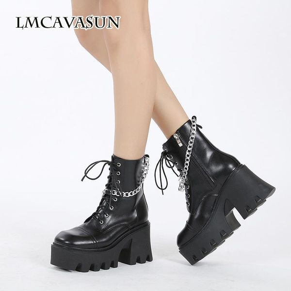 sandals lmcavasun 2021 chain super thousand leather thick-soled british black women's short boots locomotive
sandals lmcavasun 2021 chain super thousand leather thick-soled british black women's short boots locomotive