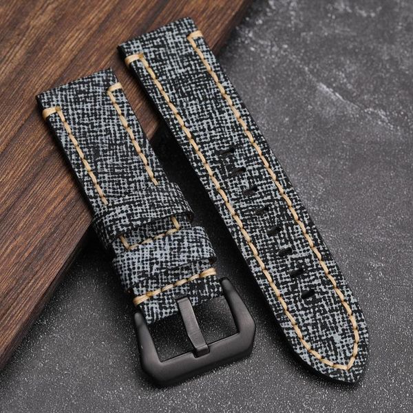 watch bands handmade canvas grain leather watchband 20 22 24mm gray suitable for pam111 441 retro soft bracelet italian layer qowhide, Black;brown
watch bands handmade canvas grain leather watchband 20 22 24mm gray suitable for pam111 441 retro soft bracelet italian layer qowhide, Black;brown