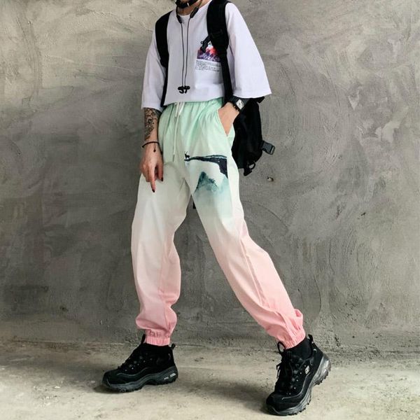 women's pants & capris printed street korean version of the high-rise waist loose summer and autumn color gradient pantalones, Black;white
women's pants & capris printed street korean version of the high-rise waist loose summer and autumn color gradient pantalones, Black;white