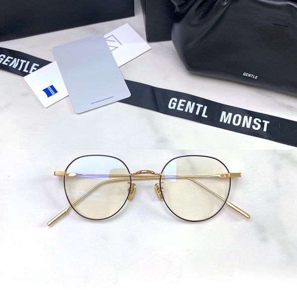 fashion sunglasses frames gm brand design gentle yona eyeglasses women men round titanium eyewear for reading myopia prescription lens, Black
fashion sunglasses frames gm brand design gentle yona eyeglasses women men round titanium eyewear for reading myopia prescription lens, Black