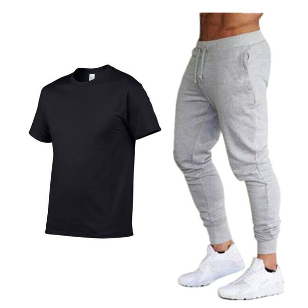 men's tracksuits 2021 summer suit, high-quality cotton t-shirt + thin trousers 2-piece set, outdoor sports running shirt track suit, Gray
men's tracksuits 2021 summer suit, high-quality cotton t-shirt + thin trousers 2-piece set, outdoor sports running shirt track suit, Gray