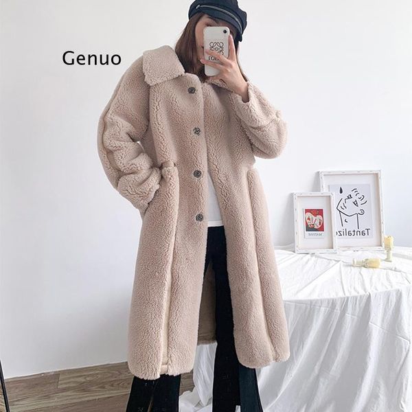 women's fur & faux winter coat women coats sheep sheared wool composite long lamb jacket, Black
women's fur & faux winter coat women coats sheep sheared wool composite long lamb jacket, Black