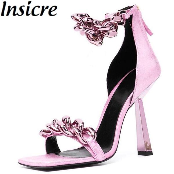 dress shoes insicre 2021 summer fashion women sandals cow leather square toe chain thin high heel size 43 handmade pink, Black
dress shoes insicre 2021 summer fashion women sandals cow leather square toe chain thin high heel size 43 handmade pink, Black