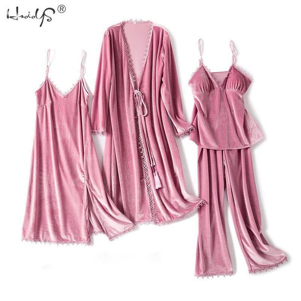 women's sleepwear velvet 4 pieces warm winter pajamas sets women robe sling kit sleeveless nightwear homewear, Black;red
women's sleepwear velvet 4 pieces warm winter pajamas sets women robe sling kit sleeveless nightwear homewear, Black;red