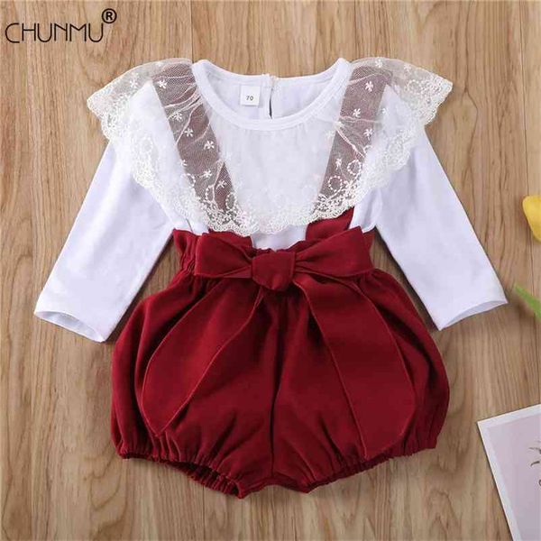 spring autumn infant clothing set cute toddler kid girls lace flower short suspender clothes casual outfit suit 210508, White
spring autumn infant clothing set cute toddler kid girls lace flower short suspender clothes casual outfit suit 210508, White