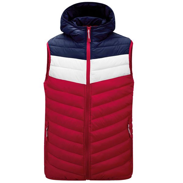 cotton vest men's autumn and winter hooded zipper stitching jacket lightweight outdoor warm anti-theft quality jacket, Black;white
cotton vest men's autumn and winter hooded zipper stitching jacket lightweight outdoor warm anti-theft quality jacket, Black;white