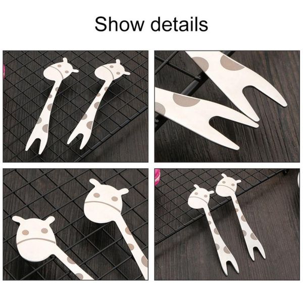 forks practical kitchen supplies cake fork cartoon giraffe design stainless steel pick fruit for kids home party
forks practical kitchen supplies cake fork cartoon giraffe design stainless steel pick fruit for kids home party