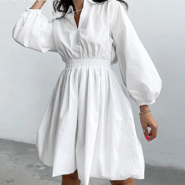 casual dresses white elegant crinkle dress for women v-neck lantern long sleeve elastic waist female 2021 autumn x658, Black;gray
casual dresses white elegant crinkle dress for women v-neck lantern long sleeve elastic waist female 2021 autumn x658, Black;gray