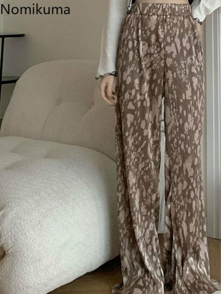 nomikuma causal leopard women pants korean stretch high waist long trousers spring autumn 2021 wide leg mujer 6e117 women's & capris, Black;white
nomikuma causal leopard women pants korean stretch high waist long trousers spring autumn 2021 wide leg mujer 6e117 women's & capris, Black;white