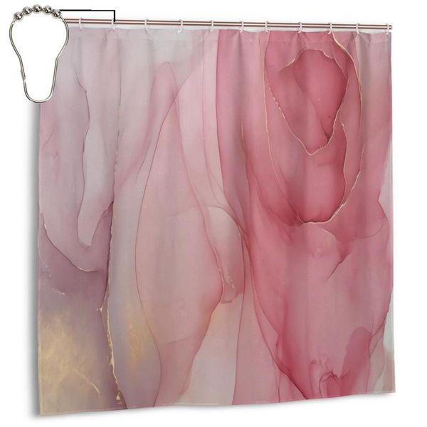 shower curtains light pink gold marblle waterproof polyester bathroom curtain with hooks decoration
shower curtains light pink gold marblle waterproof polyester bathroom curtain with hooks decoration