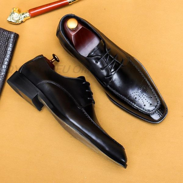 dress shoes fashion men oxford genuine leather black brown square head lace up luxury wedding office formal hr2e
dress shoes fashion men oxford genuine leather black brown square head lace up luxury wedding office formal hr2e