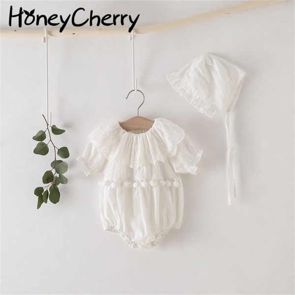 summer short sleeve bodysuits baby jumpsuit girl white hollow round neck clothes 210702, Blue
summer short sleeve bodysuits baby jumpsuit girl white hollow round neck clothes 210702, Blue