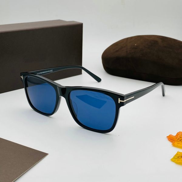 luxury designer 2021 fashion luxury brand polarized sun men tom sun for women driving square sunglasses tf698 with original case, White;black