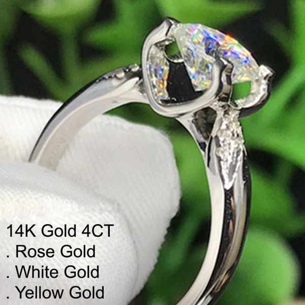 cluster rings 14k white gold 4 moissanite diamond ring women classic romantic v wedding party engagement anniversary ct d color, Golden;silver
cluster rings 14k white gold 4 moissanite diamond ring women classic romantic v wedding party engagement anniversary ct d color, Golden;silver