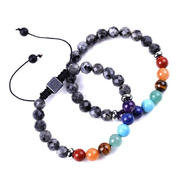 beaded, strands fashion adjustable black spectrolite faceted bead braided 7 chakra bracelet reiki healing crystal yoga bracelets women jewel
beaded, strands fashion adjustable black spectrolite faceted bead braided 7 chakra bracelet reiki healing crystal yoga bracelets women jewel