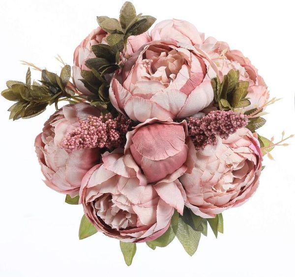decorative flowers & wreaths vintage artificial peony silk bouquet home wedding decoration
decorative flowers & wreaths vintage artificial peony silk bouquet home wedding decoration