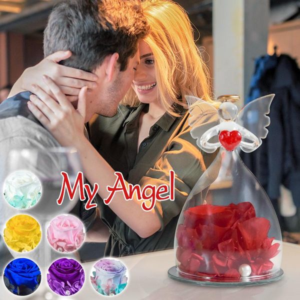 party favor preserved flowers eternal rose flower in angel glass dome mother's day birthday valentine christmas gifts for girls dropshi
party favor preserved flowers eternal rose flower in angel glass dome mother's day birthday valentine christmas gifts for girls dropshi