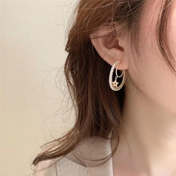 hoop & huggie minar korean asymmetric shiny rhinestone faux pearls moon earrings for women gold color metal hollow star brincos, Golden;silver
hoop & huggie minar korean asymmetric shiny rhinestone faux pearls moon earrings for women gold color metal hollow star brincos, Golden;silver