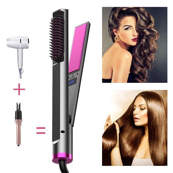electric hair brushes 3 in 1 curler straightener comb heating dry &wet straight styler straightening brush corrugation curling iron
electric hair brushes 3 in 1 curler straightener comb heating dry &wet straight styler straightening brush corrugation curling iron