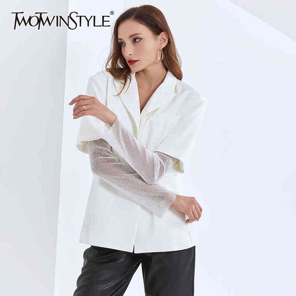 hollow out blazer for women notched collar long sleeve patchwork diamond vintage coats female fashion clothing 210524, White;black
hollow out blazer for women notched collar long sleeve patchwork diamond vintage coats female fashion clothing 210524, White;black
