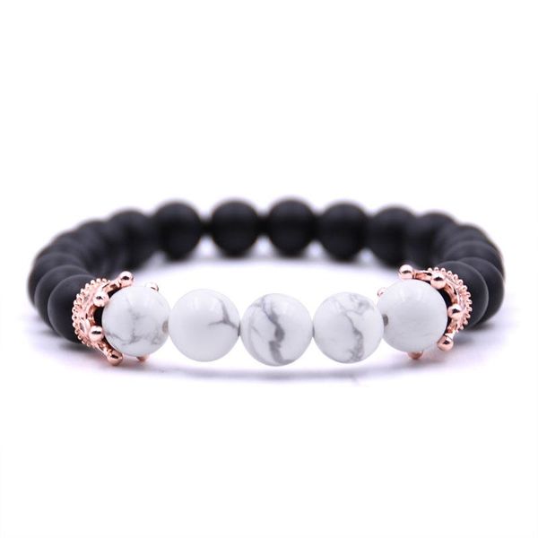 charm bracelets hyhoney couple jewelry pave cz crown for women 8mm matte beads & bangles men pulseras, Golden;silver
charm bracelets hyhoney couple jewelry pave cz crown for women 8mm matte beads & bangles men pulseras, Golden;silver