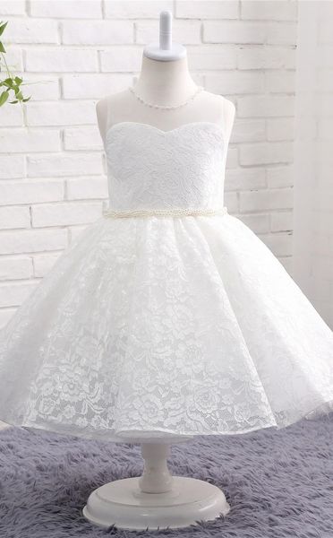 ivory kids girls short lace party flower girl dress sweetheart neck with beading, White;blue
ivory kids girls short lace party flower girl dress sweetheart neck with beading, White;blue