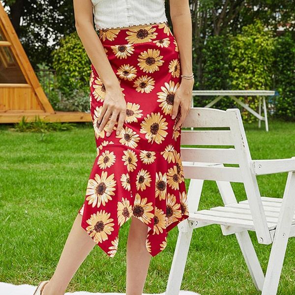 skirts fashion women bohemia floral printed irregular skirt summer ladies leisure stretch high waist vacation beach skirt#g3, Black
skirts fashion women bohemia floral printed irregular skirt summer ladies leisure stretch high waist vacation beach skirt#g3, Black
