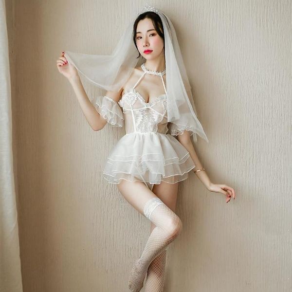 lingerie women' selling temptation transparent white wedding dress bridal suit, Red;black
lingerie women' selling temptation transparent white wedding dress bridal suit, Red;black