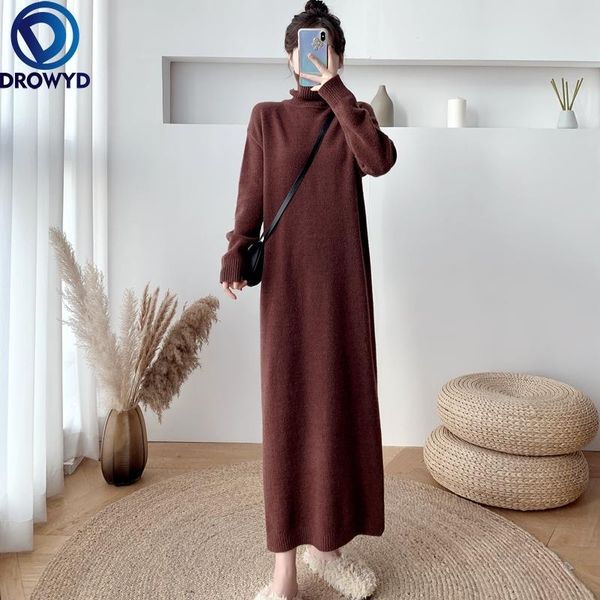 casual dresses 2021 autumn and winter korean black high neck knit dress loose thin solid color sweater women stretch pullover, Black;gray
casual dresses 2021 autumn and winter korean black high neck knit dress loose thin solid color sweater women stretch pullover, Black;gray
