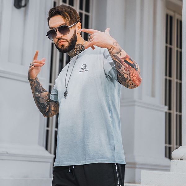tee 2021 summer gradient oversized color t male loosens fat man tops crew neck cotton shirt, White;black
tee 2021 summer gradient oversized color t male loosens fat man tops crew neck cotton shirt, White;black