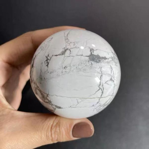 1pc howlite ball polishing crystal stone sphere nature mine energy quartz wand for healing decor decorative objects & figurines
1pc howlite ball polishing crystal stone sphere nature mine energy quartz wand for healing decor decorative objects & figurines