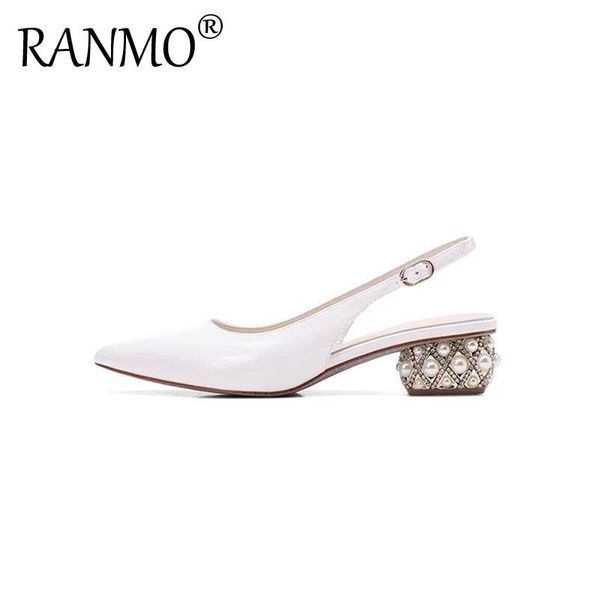 diamond pearl high heeled sandals spring and summer 2021 thick pointed single shoes white middle heel women's, Black
diamond pearl high heeled sandals spring and summer 2021 thick pointed single shoes white middle heel women's, Black