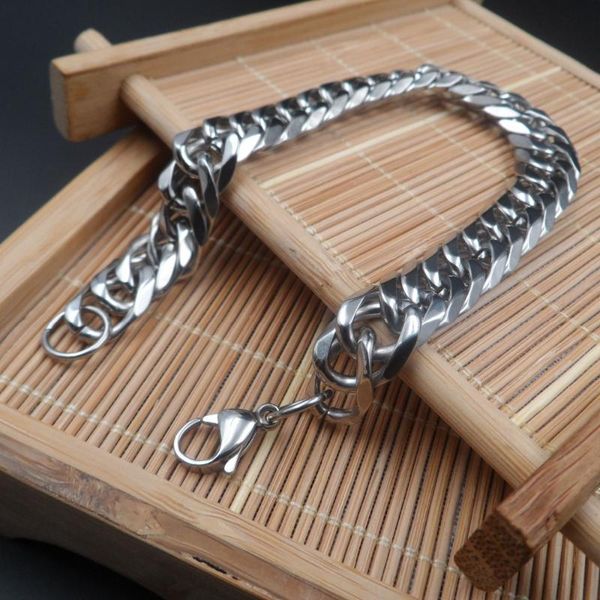 polished stainelss steel double link chain bracelet 12mm 8.5'' fashion men's gifts link,, Black
polished stainelss steel double link chain bracelet 12mm 8.5'' fashion men's gifts link,, Black