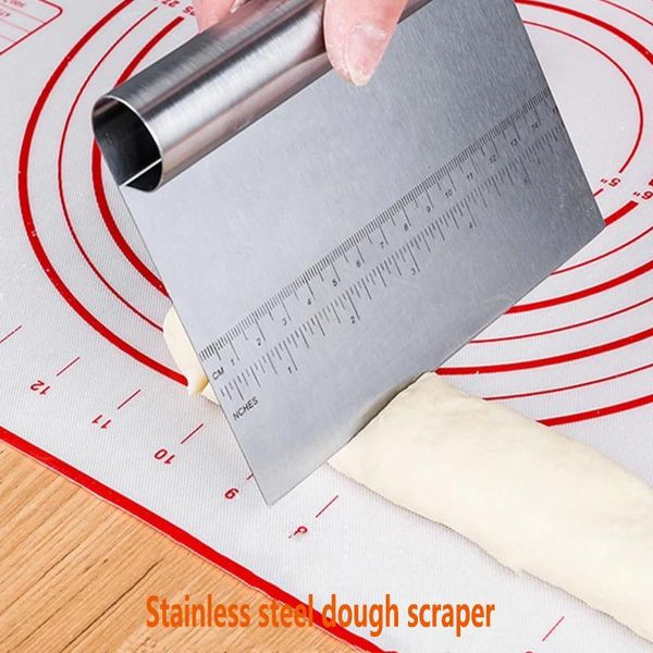 stainless steel dough scraper pizza cutter with scale kitchenbaking tool baking & pastry tools
stainless steel dough scraper pizza cutter with scale kitchenbaking tool baking & pastry tools