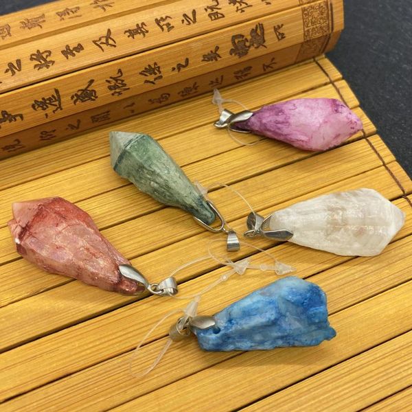 charms natural stone crystal pendant colorful irregular shape multi-color suitable for diy handmade exquisite jewelry necklace, Bronze;silver
charms natural stone crystal pendant colorful irregular shape multi-color suitable for diy handmade exquisite jewelry necklace, Bronze;silver
