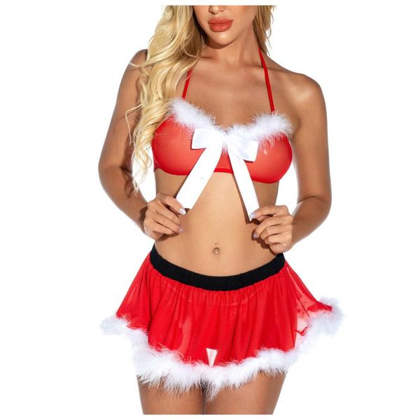 bras sets christmas women pajamas lingerie set big bowknot sleeveless underwear 3 pieces erotic for night, Red;black
bras sets christmas women pajamas lingerie set big bowknot sleeveless underwear 3 pieces erotic for night, Red;black