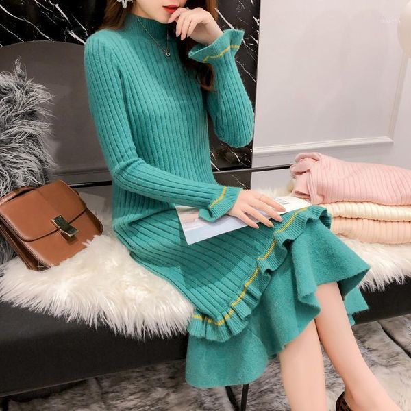 women's sweaters spring autumn winter thick warm knit dress female striped long paragraph trumpet sleeves bottom sweater skirt1 1mhg, White;black
women's sweaters spring autumn winter thick warm knit dress female striped long paragraph trumpet sleeves bottom sweater skirt1 1mhg, White;black