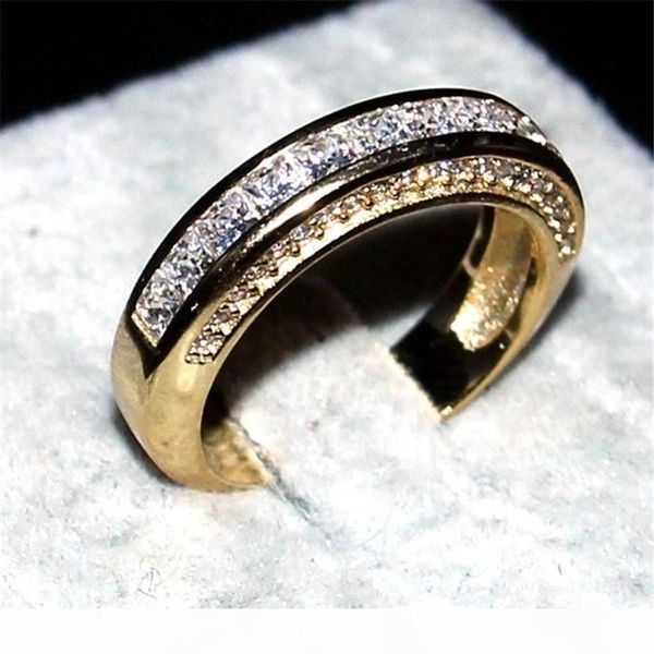 luxury 14kt yellow gold filled ring set 2-in-1 wedding band jewelry for women 15ct 7*7mm princess-cut z gemstone rings finger, Slivery;golden
luxury 14kt yellow gold filled ring set 2-in-1 wedding band jewelry for women 15ct 7*7mm princess-cut z gemstone rings finger, Slivery;golden