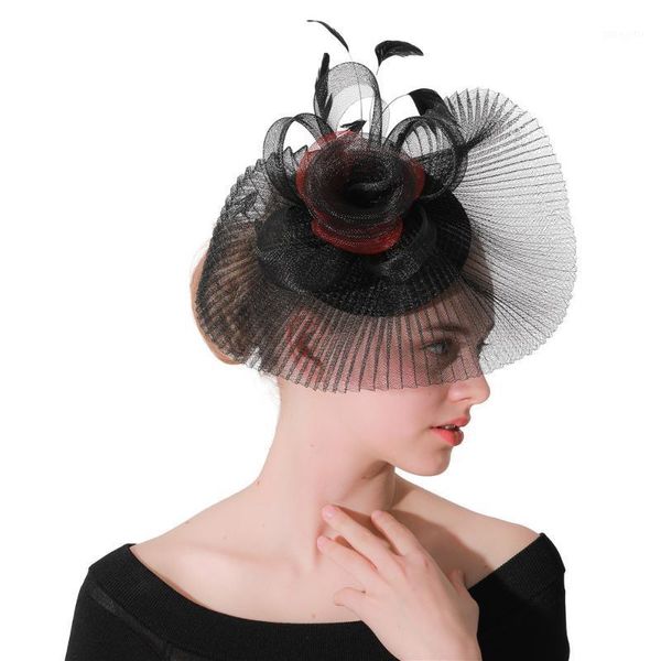 black mesh wedding fascinators women royal hats elegant ladies hair accessories party church chapeau feathers floral headwear1
black mesh wedding fascinators women royal hats elegant ladies hair accessories party church chapeau feathers floral headwear1