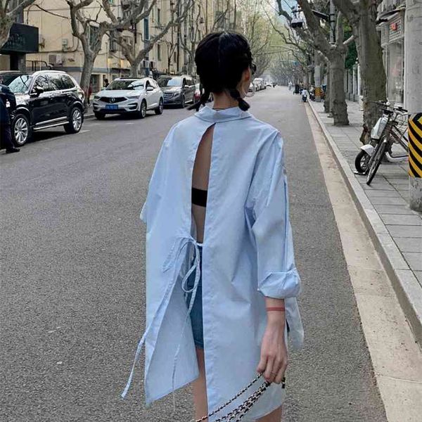 spring summer korea fashion women long sleeve turn-down collar loose shirts back hollow out blouses v41 210512, White
spring summer korea fashion women long sleeve turn-down collar loose shirts back hollow out blouses v41 210512, White