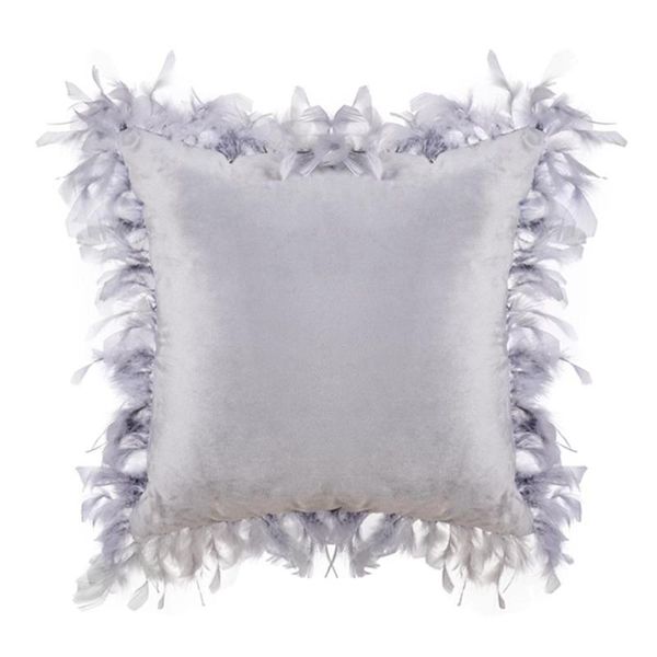 solid cushion cover feather tassels square pillow case cream pink blue 45x45cm home decoration sofa 18" cushion/decorative
solid cushion cover feather tassels square pillow case cream pink blue 45x45cm home decoration sofa 18" cushion/decorative
