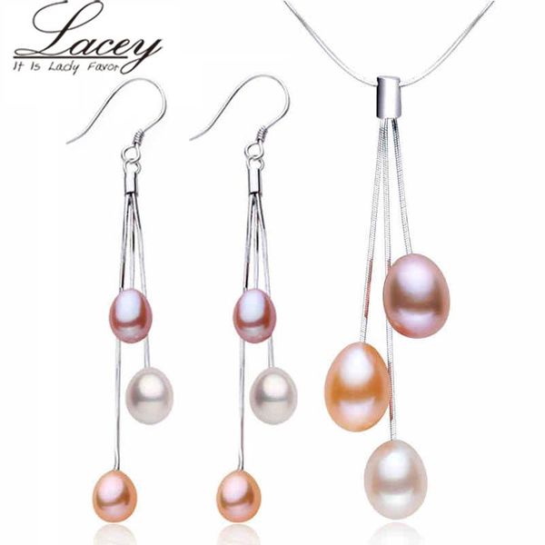 bridal pearl jewellery sets 925 sterling silver,colorful fine natural freshwater birthday gift pendant drop earring bracelet, earrings & nec, Black
bridal pearl jewellery sets 925 sterling silver,colorful fine natural freshwater birthday gift pendant drop earring bracelet, earrings & nec, Black
