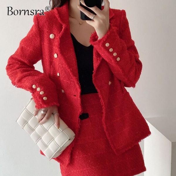 two piece dress bornsra 2021 autumn european beauty long-sleeved lapel double-breasted blazer + high-waisted double-pocket short skirt, White
two piece dress bornsra 2021 autumn european beauty long-sleeved lapel double-breasted blazer + high-waisted double-pocket short skirt, White