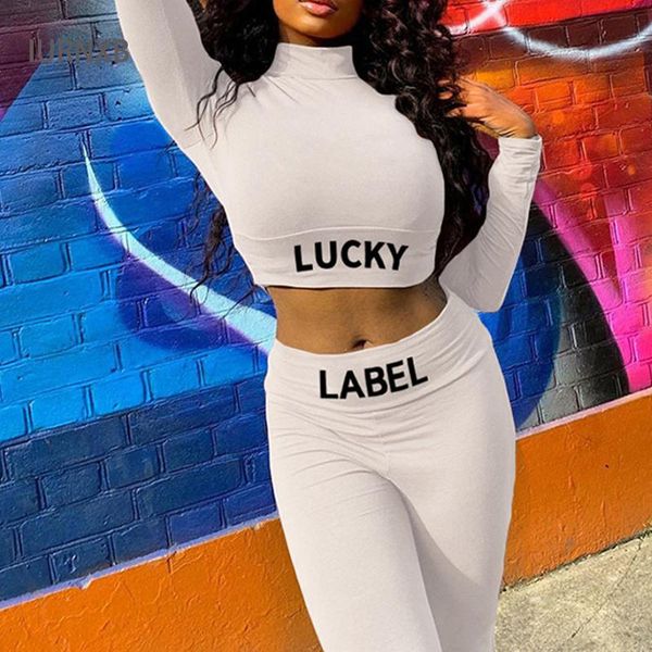 letter printed casual two piece set women turtleneck crop pants fitness workout elastic skinny gym sport outfit yoga outfits, White;red
letter printed casual two piece set women turtleneck crop pants fitness workout elastic skinny gym sport outfit yoga outfits, White;red