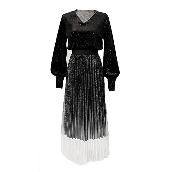 women vintage black blue elegant velvet mesh dress empire long sleeve ruched a-line midi evening party dresses d2179 210514, Black;gray
women vintage black blue elegant velvet mesh dress empire long sleeve ruched a-line midi evening party dresses d2179 210514, Black;gray
