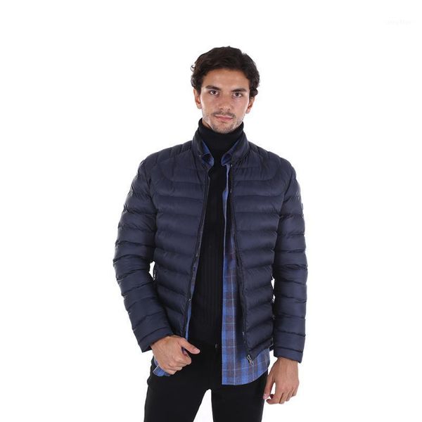 diandor slim fit male coat navy blue/navy 2029010 men's jackets, Black;brown