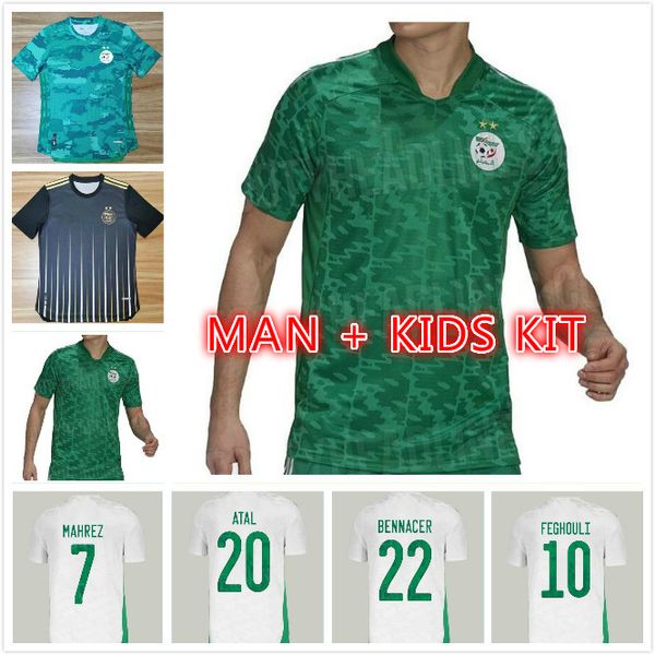 man kids kit algerie 2021 2022 soccer jersey home away mahrez bounedjah feghouli bennacer atal 20 21 algeria maillot de foot, Black;yellow
man kids kit algerie 2021 2022 soccer jersey home away mahrez bounedjah feghouli bennacer atal 20 21 algeria maillot de foot, Black;yellow