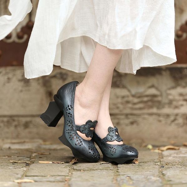 tayunxing genuine leather handmade shoes hollow flower women sandals high heel slip-on comfort retro 8062-17c dress, Black
tayunxing genuine leather handmade shoes hollow flower women sandals high heel slip-on comfort retro 8062-17c dress, Black
