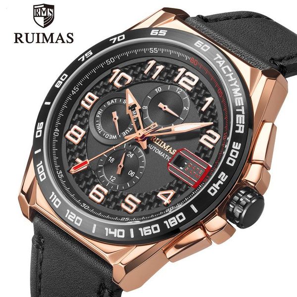 wristwatches ruimas mechanical watches carbon fiber 5atm waterproof multi-function watch leather belt sapphire mirror self-winding, Slivery;brown
wristwatches ruimas mechanical watches carbon fiber 5atm waterproof multi-function watch leather belt sapphire mirror self-winding, Slivery;brown